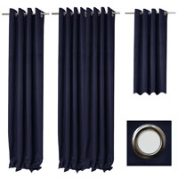 Vorhang VERDUNKELUNG Ösen MARINEBLAU Gardine