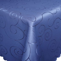 ORNAMENTE Tischdecke Quadratisch BLAU Bügelfrei Mitteldecke