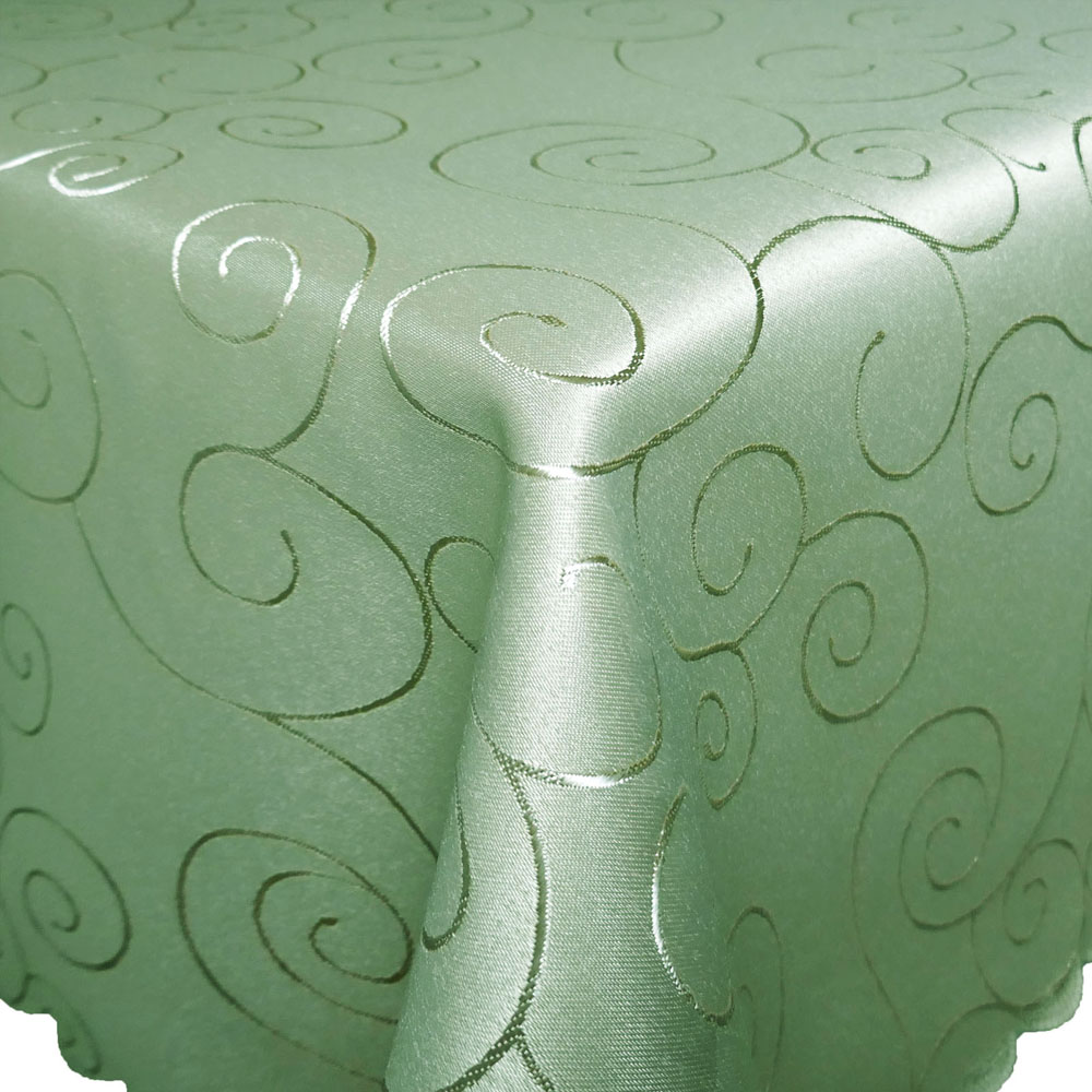 Eckig Oval Tischdecke Stoff Damast Pflegeleicht Bügelfrei Ornamente Teil 2 