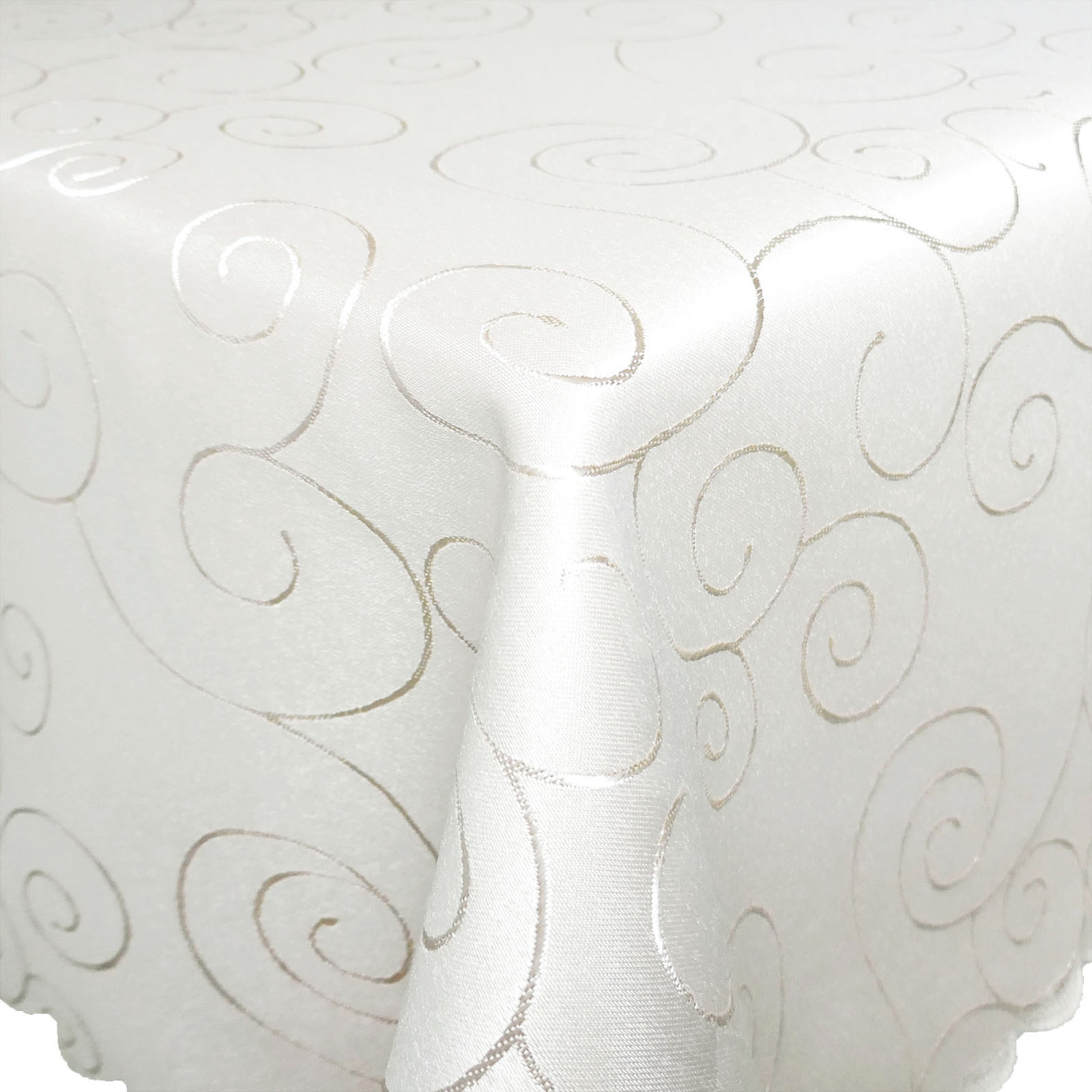 Große Tischdecke ORNAMENTE Ranke Kreise festlich Tischtuch XXL 160x360, 160x400